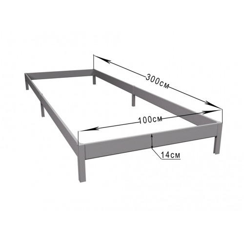 Грядка ПВХ 3х1м, высота 14 см серая