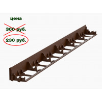 Пластиковый бордюр ГеоПластБорд 58 мм, длина 1 м, коричневый