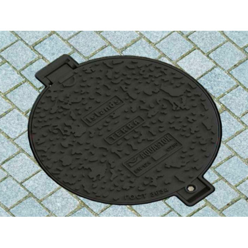 Люк чугунный круглый AQUASTOK Terra Islands 750 С250