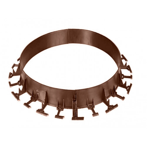 Пластиковый бордюр ГеоПластБорд 78 мм, длина 1 м, коричневый