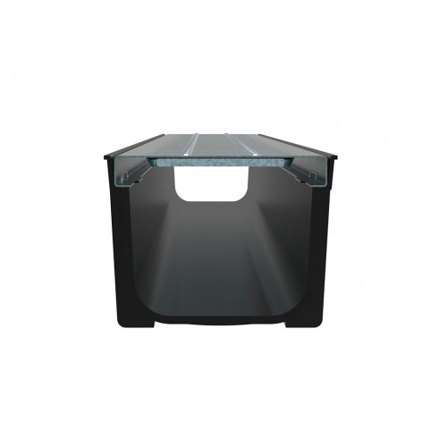 Лоток пластиковый SteePlain DN100 H100 со стальной решеткой (P1010S)