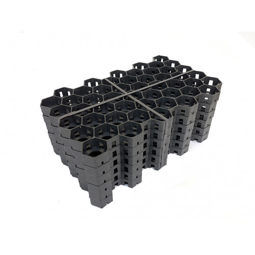 Газонная решетка чёрная 544*336*32мм