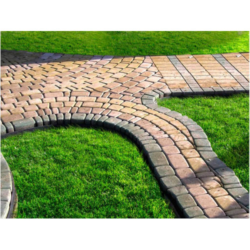 Пластиковый бордюр ГеоПластБорд 78 мм, длина 1 м, коричневый