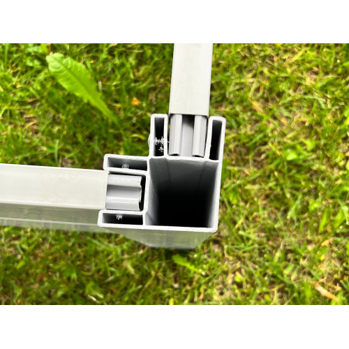 Грядка ПВХ 3х1м, высота 27 см серая