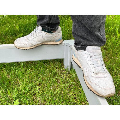 Грядка ПВХ 3х1м, высота 14 см серая