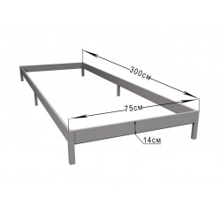 Грядка ПВХ 3 х 0,75 м, высота 14 см