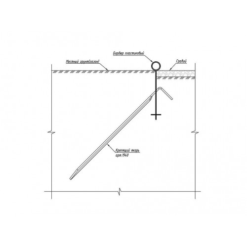 Стальной якорь к бордюру ДЕКО Канта и Кантри Стальной якорь к бордюру ДЕКО Канта и Кантри