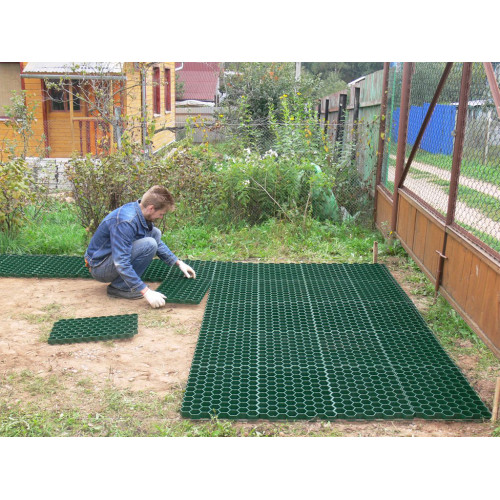 Газонная решетка чёрная 544*336*32мм