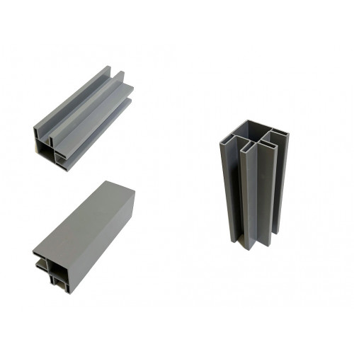 Ножка угловая 25 см серая