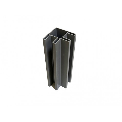 Ножка угловая для 2-х досок 0,4 м для грядки стандарт серая