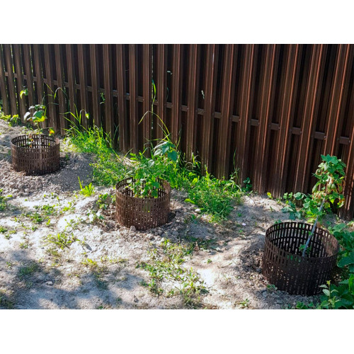 Защитно-декоративное ограждение, цвет коричневый 4 шт Защитно-декоративное ограждение, цвет коричневый 4 шт