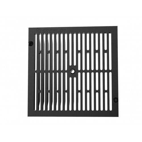 Решетка пластиковая SteeStart 300х300 черная (P3030B)