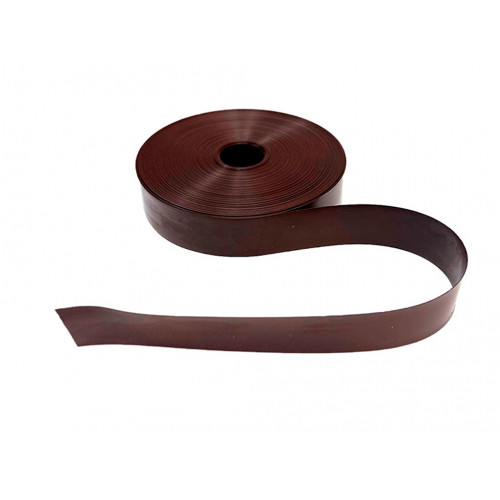 Заборная лента 48 мм х 50 м, коричневая, ПЭ