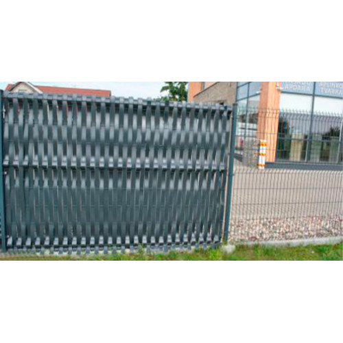 Заборная лента 48 мм х 50 м, коричневая, ПЭ