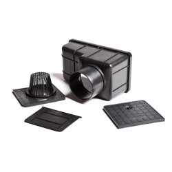 Ливнеприемник кровельный с вертикальным патрубком черный