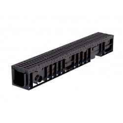 Лоток водоотводный пластиковый Master DN100 H135 (в сборе с полиамидной решеткой) Лоток водоотводный пластиковый Master DN100 H135 (в сборе с полиамидной решеткой)