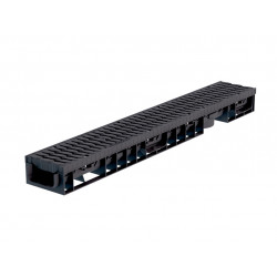 Лоток водоотводный пластиковый Master DN100 H70 ( в сборе с полиамидной решеткой) Лоток водоотводный пластиковый Master DN100 H70 ( в сборе с полиамидной решеткой)