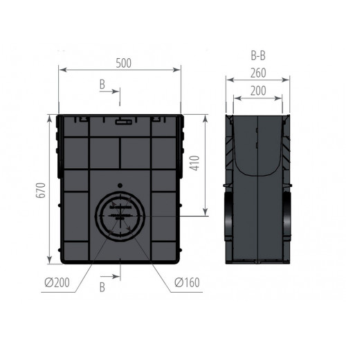 Пескоуловитель пластиковый Norma Plastik DN200