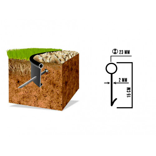Бордюр садовый ДЕКО ПРО коричневый, 10 метров Бордюр садовый ДЕКО ПРО коричневый, 10 метров