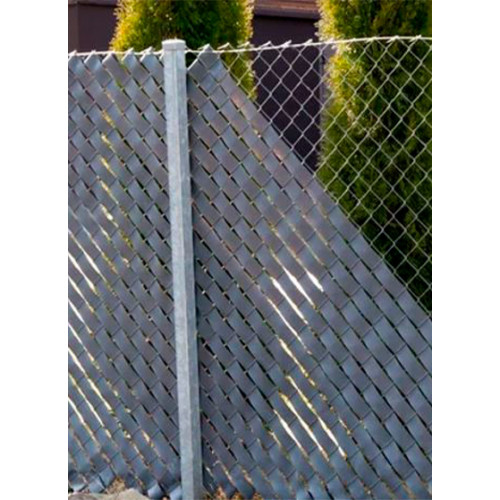 Заборная лента 48 мм х 50 м, коричневая, ПЭ