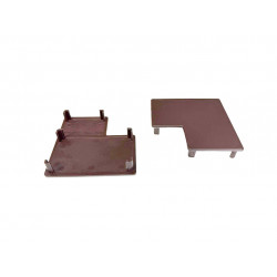 Заглушка ножки для грядки коричневая