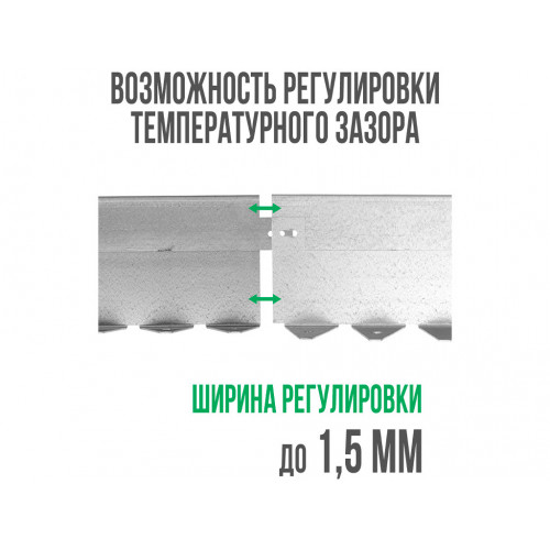 Металлический бордюр 1200*60*45*1,5 компл.