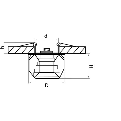 Встраиваемый светильник Lightstar 004060 Встраиваемый светильник Lightstar 004060