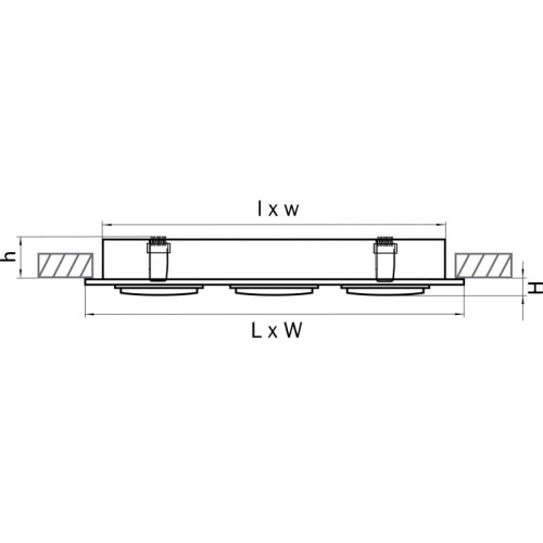 Встраиваемый светильник Lightstar 011623 Встраиваемый светильник Lightstar 011623