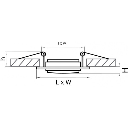 Встраиваемый светильник Lightstar 011621 Встраиваемый светильник Lightstar 011621
