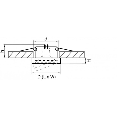 Встраиваемый светильник Lightstar 006234 Встраиваемый светильник Lightstar 006234