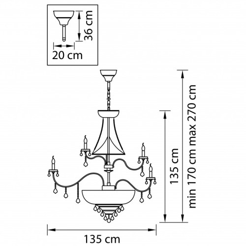 Подвесная люстра Lightstar 700514 Подвесная люстра Lightstar 700514