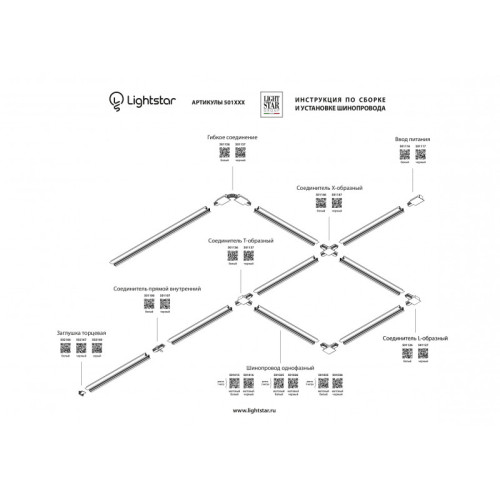 Шинопровод Lightstar 501015 Шинопровод Lightstar 501015