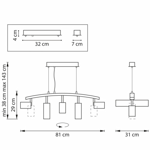 Подвесная люстра Lightstar LR735373862 Подвесная люстра Lightstar LR735373862