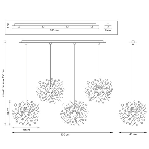 Подвесная люстра Lightstar L4PL721134 Подвесная люстра Lightstar L4PL721134