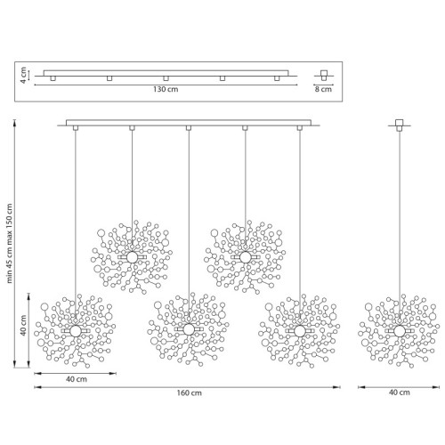 Подвесная люстра Lightstar L5PL721132 Подвесная люстра Lightstar L5PL721132