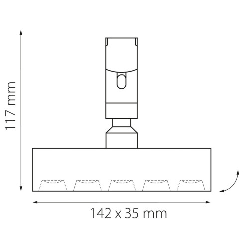 Светильник на шине Lightstar 267437 Светильник на шине Lightstar 267437
