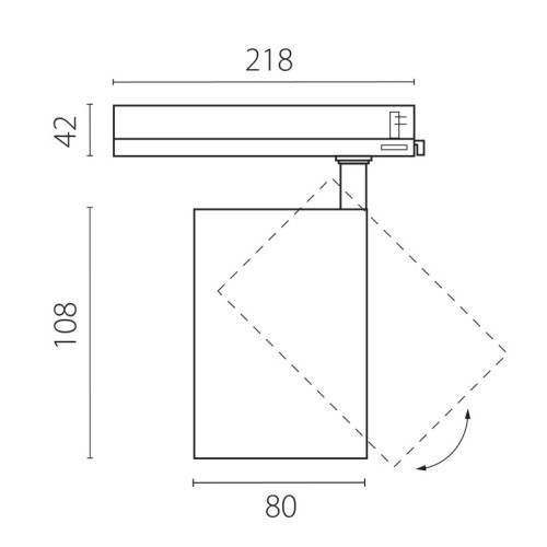Светильник на шине Lightstar A5336TRIAC Светильник на шине Lightstar A5336TRIAC