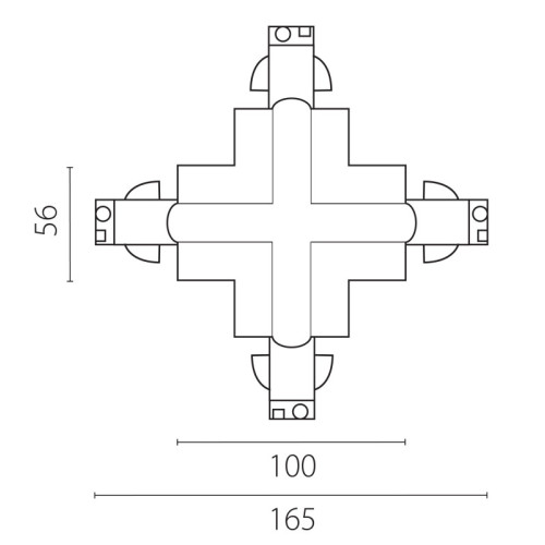 Коннектор Lightstar 503147-R Коннектор Lightstar 503147-R