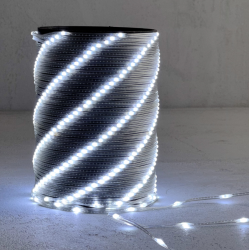 Гирлянда Роса 20м Белая 24В, 400 LED, Провод Прозрачный ПВХ, IP65,Rosa400-10-1W Гирлянда Роса 20м Белая 24В, 400 LED, Провод Прозрачный ПВХ, IP65,Rosa400-10-1W