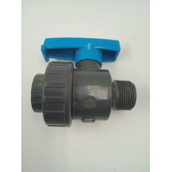Кран шаровый PVC 3/4" НР-ВР \ Plasson