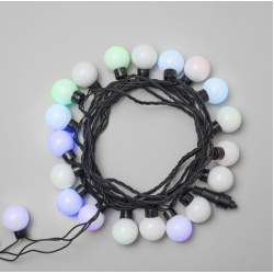 Гирлянда "Шарики" 5м RGB 220В, Диаметр Шарика 40мм, 20 LED, Провод Черный Каучук, IP65,HB20-1-2RGB Гирлянда "Шарики" 5м RGB 220В, Диаметр Шарика 40мм, 20 LED, Провод Черный Каучук, IP65,HB20-1-2RGB