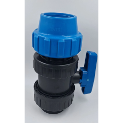 TATRI кран шаровой компрессионный муфта ВР 63х2"