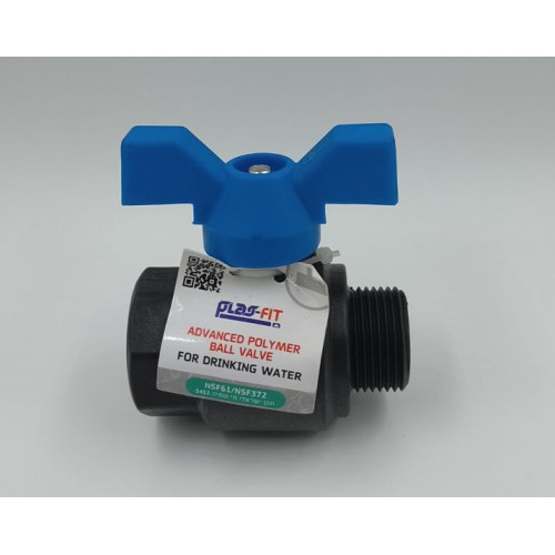 Plast-Fit - Кран шаровый 1" НР-ВР (ИЗРАИЛЬ)