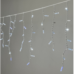 Гирлянда Бахрома 3,1 x 0,5 м Белая с Мерцанием Белого Диода 220В, 120 LED, Провод Белый Каучук 2,3мм Гирлянда Бахрома 3,1 x 0,5 м Белая с Мерцанием Белого Диода 220В, 120 LED, Провод Белый Каучук 2,3мм