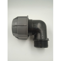 Угольник НР 63×2" \ Plasson PN10