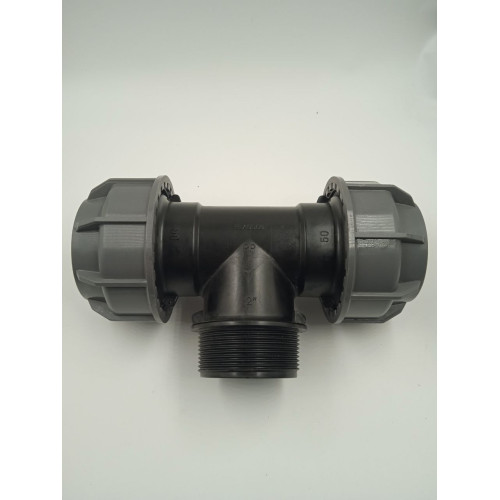 Тройник НР 50×2"×50  \ Plasson PN10