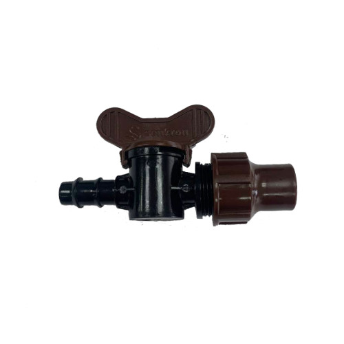 DROPBYDROP - MVLD\ миникран тип RB\16х16\штуцер - накидная гайка \ коричневый