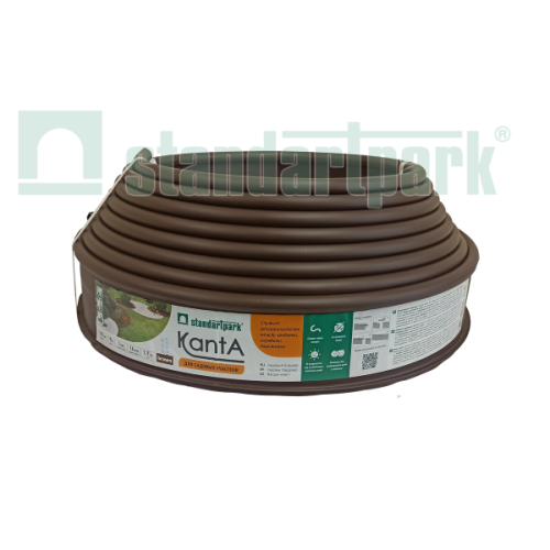 Бордюр KANTA SP Б-1000.10.02-ПП пластиковый коричневый 82552-К