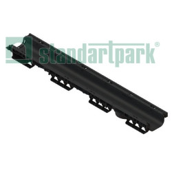 Лоток водоотводный PolyMax Basic ЛВ-10.16.08-ПП пластиковый стандартный борт 8010-М Лоток водоотводный PolyMax Basic ЛВ-10.16.08-ПП пластиковый стандартный борт 8010-М