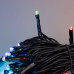 Комплект 3 Разноцветных Нити по 20м, 600 LED, Провод Черный Каучук 2,3мм, IP54